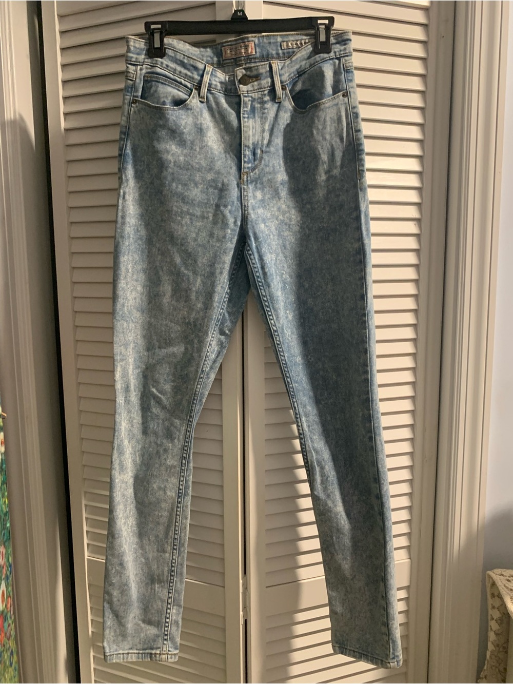 Guess 1981 Skinny Classic High-Rise Women’s Jeans in Light Acid Wash SZ 29 Y2K